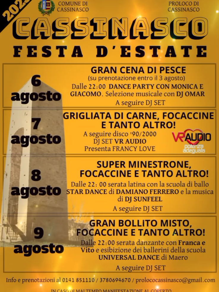 Cassinasco | "Festa d'estate"